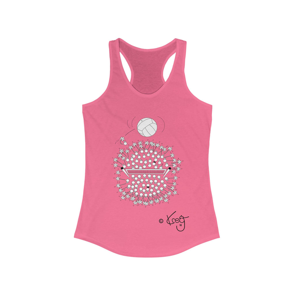 VOLLEYBALL FUN,Women's Ideal Racerback Tank