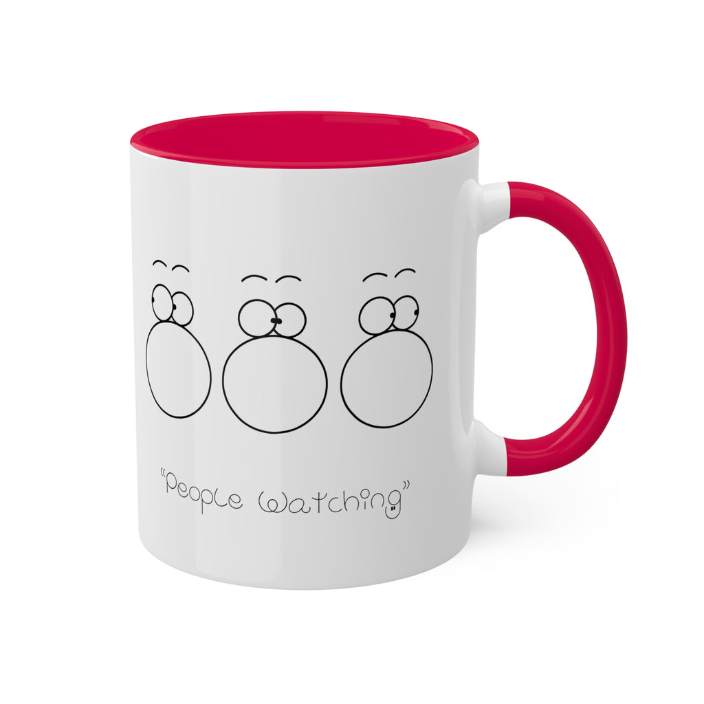 PEOPLE WATCHING Colorful Mugs, 11oz