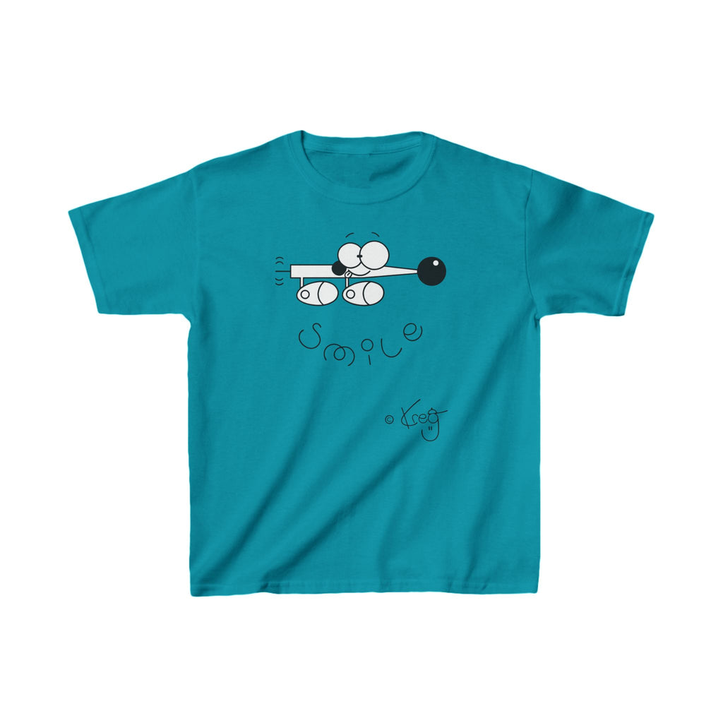 SMILE WIENER DOG,Kids Heavy Cotton™ Tee