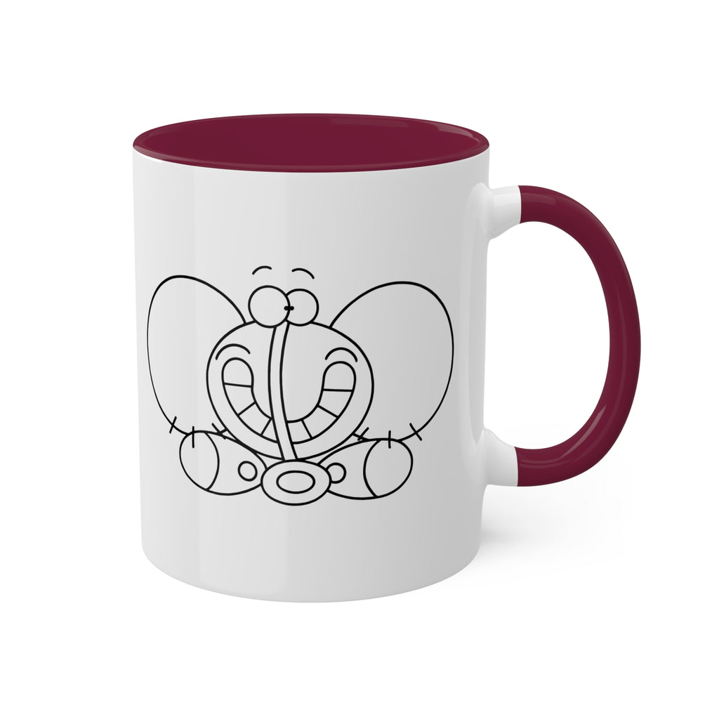 SMILE ELEPHANT Colorful Mugs, 11oz