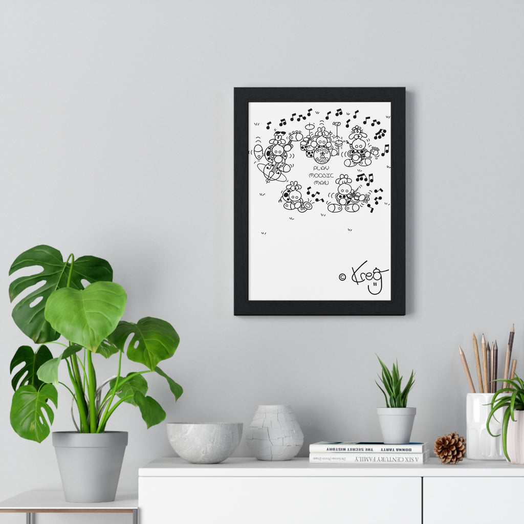 MOO'S BAND,Premium Framed Vertical Poster