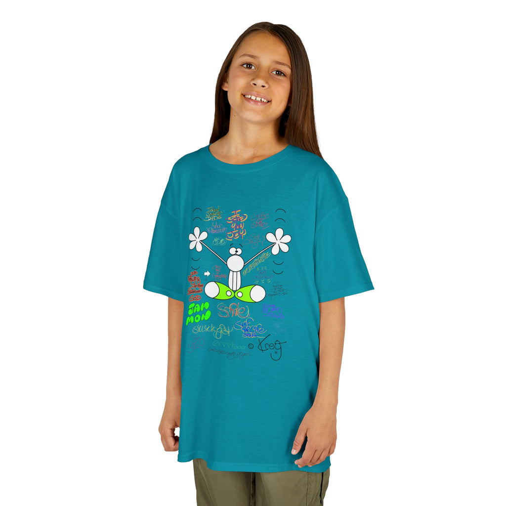 JOY GRAFFITI,Kids Heavy Cotton™ Tee