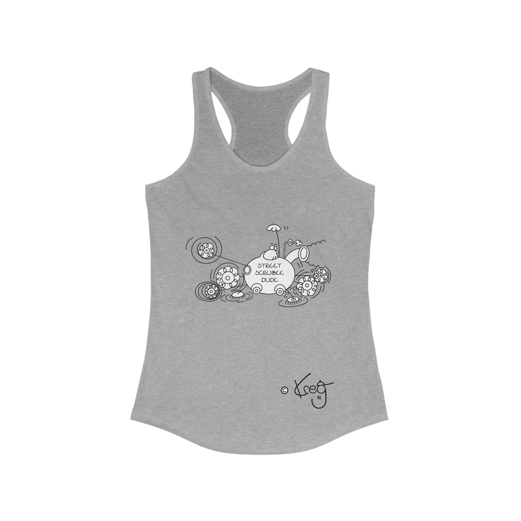 STREET SCRUBEE DUDE,Women's Ideal Racerback Tank