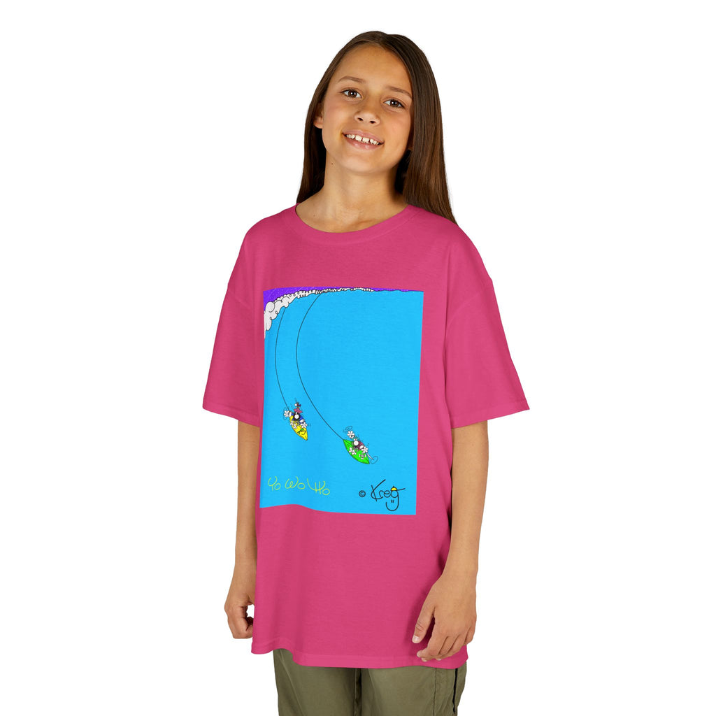 SURFING PIRATES YO WO HO,Kids Heavy Cotton™ Tee