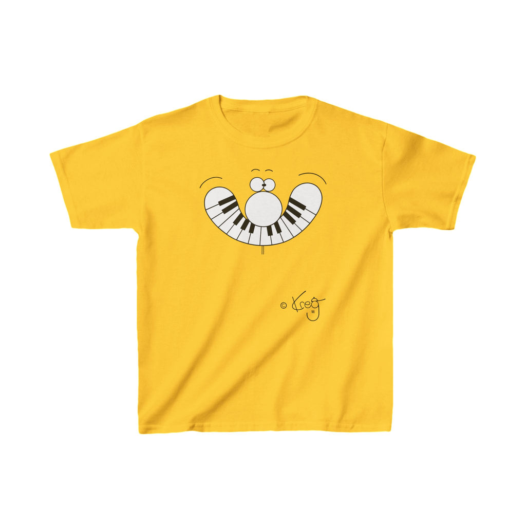 SMILE PIANO,Kids Heavy Cotton™ Tee