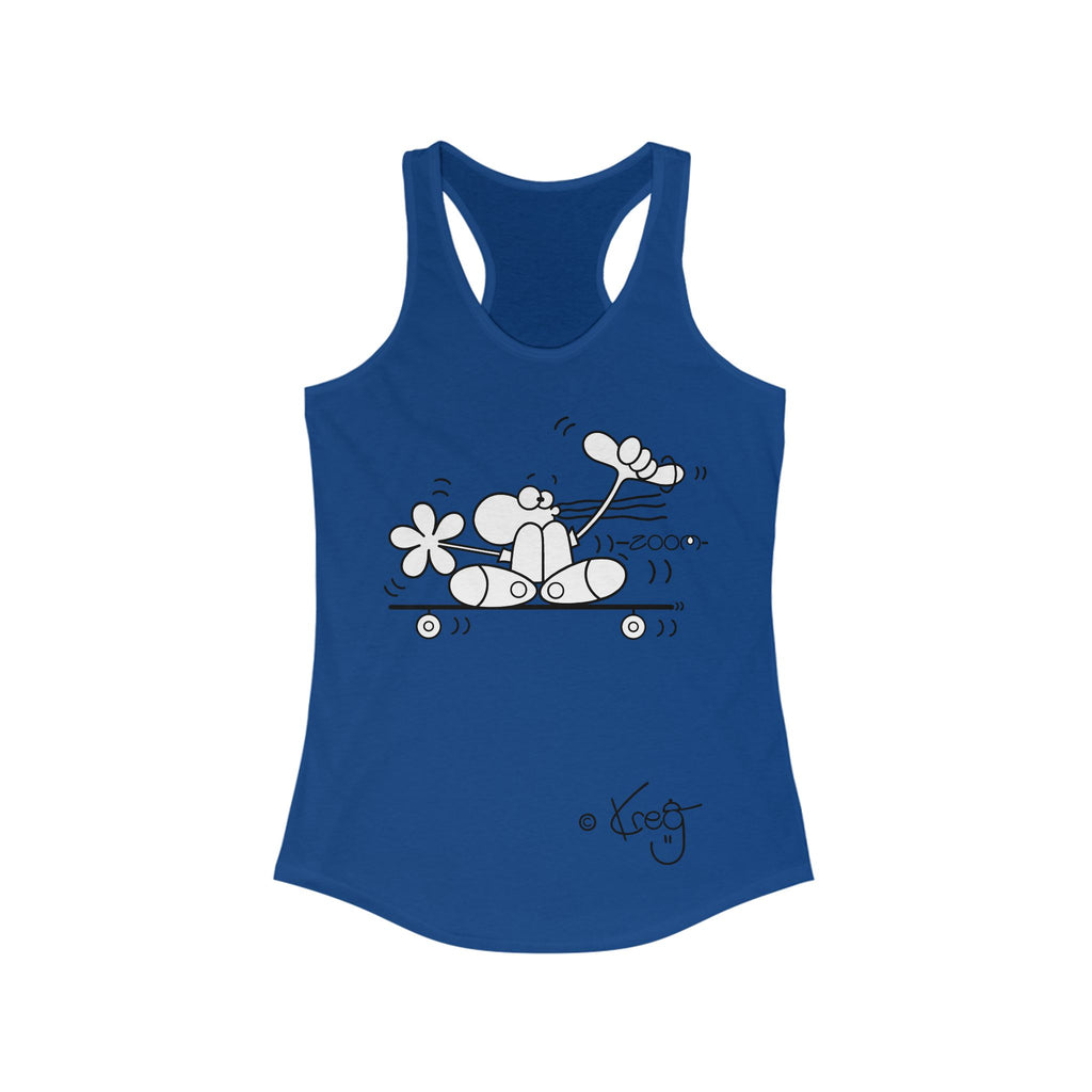 SKATEBOARDER DUDE,Women's Ideal Racerback Tank