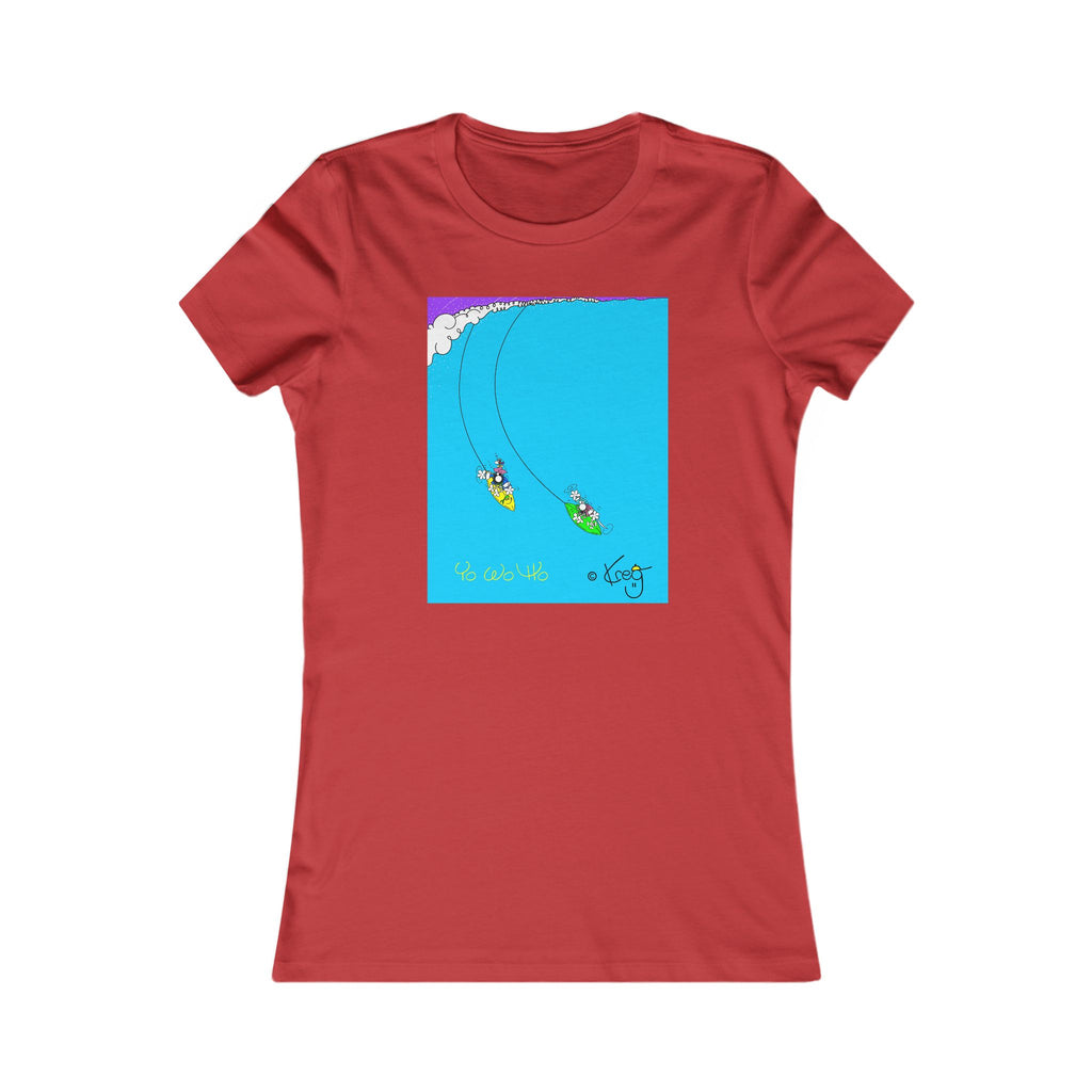 SURFING PIRATES YO WO HO,Women's Favorite Tee