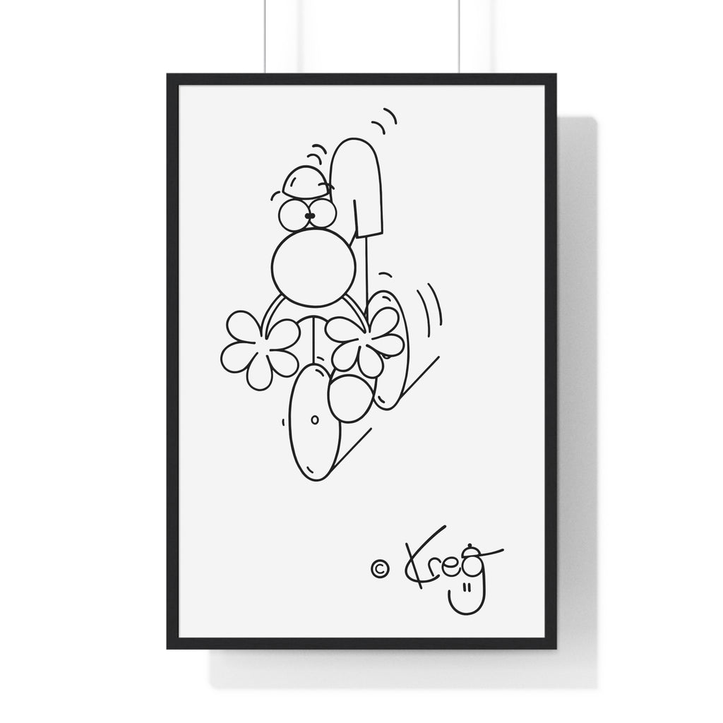 CYCLIST,Premium Framed Vertical Poster