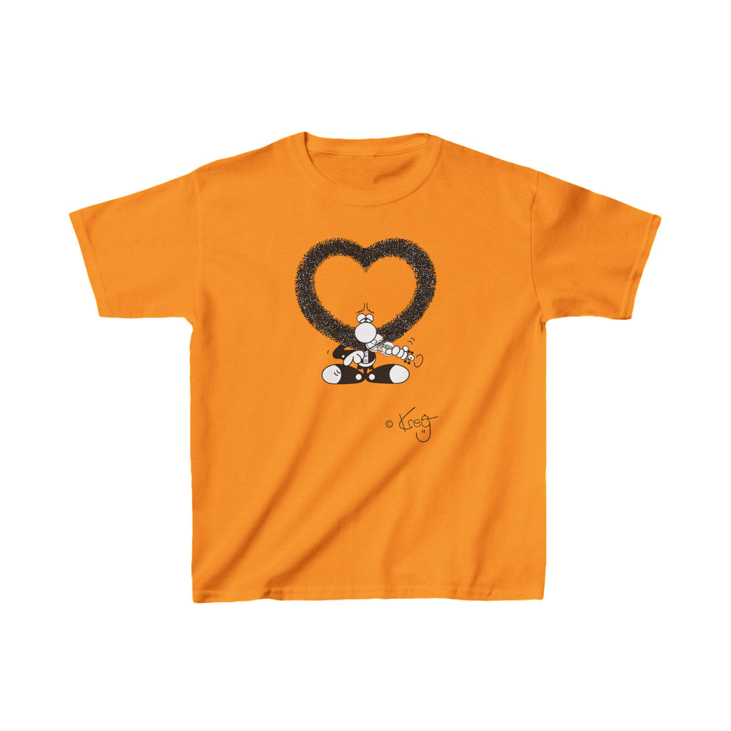 VIOLIN HEART MUSTACHE,Kids Heavy Cotton™ Tee