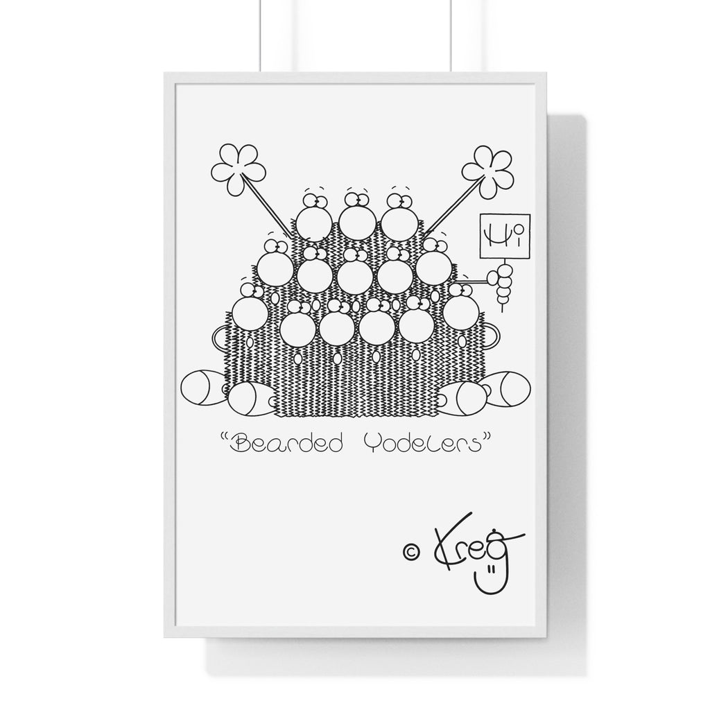 BEARDED YODELERS,Premium Framed Vertical Poster