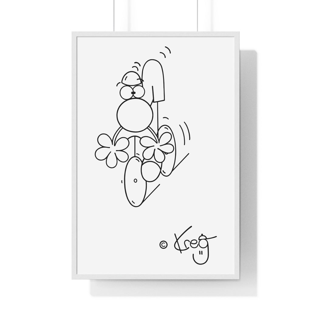 CYCLIST,Premium Framed Vertical Poster