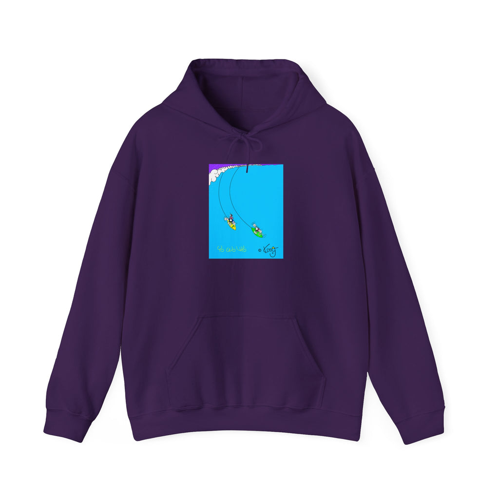SURFING PIRATES YO WO HO,Unisex Heavy Blend™ Hooded Sweatshirt