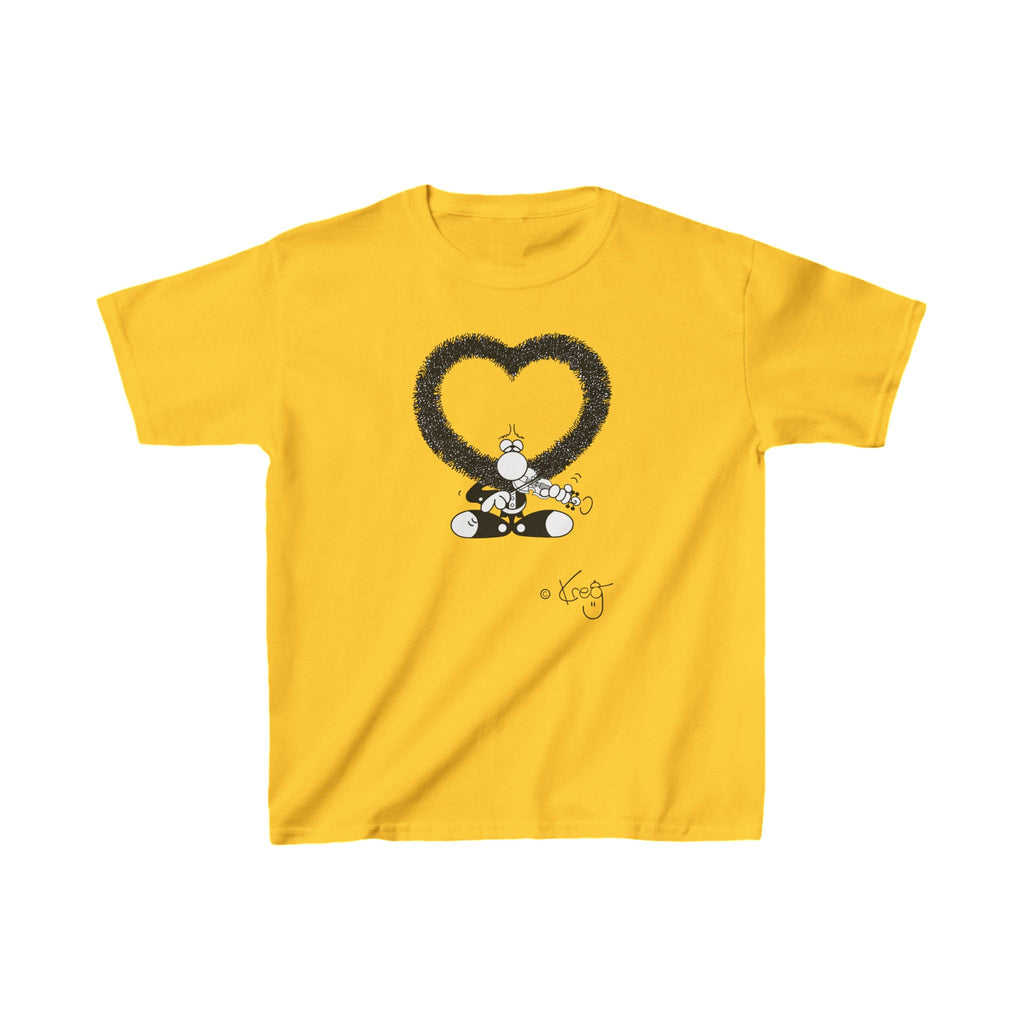 VIOLIN HEART MUSTACHE,Kids Heavy Cotton™ Tee