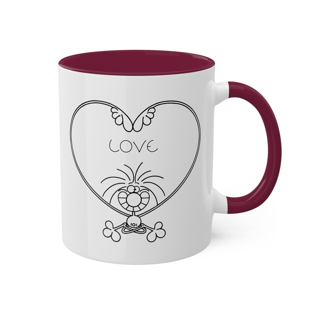 LOV YOGA Colorful Mugs, 11oz