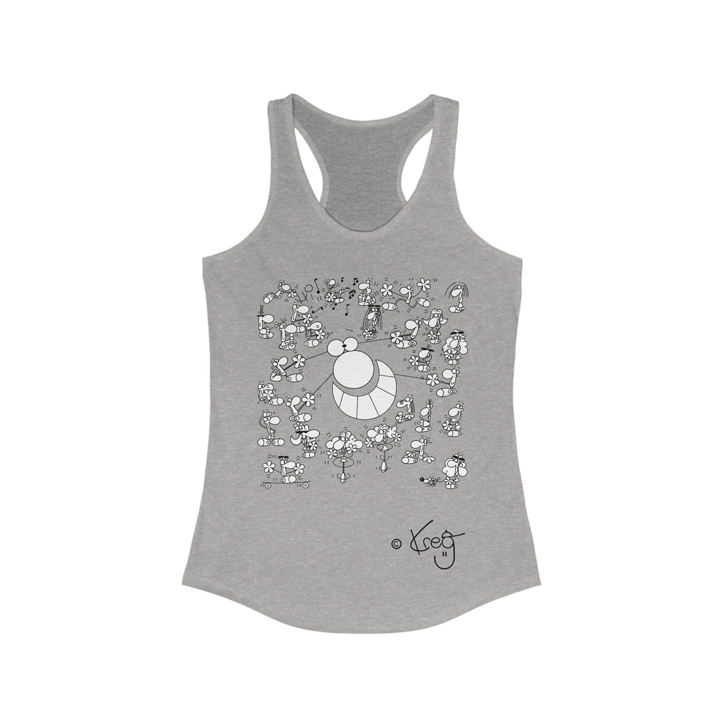STREET ART PERFORMANCE,Women's Ideal Racerback Tank