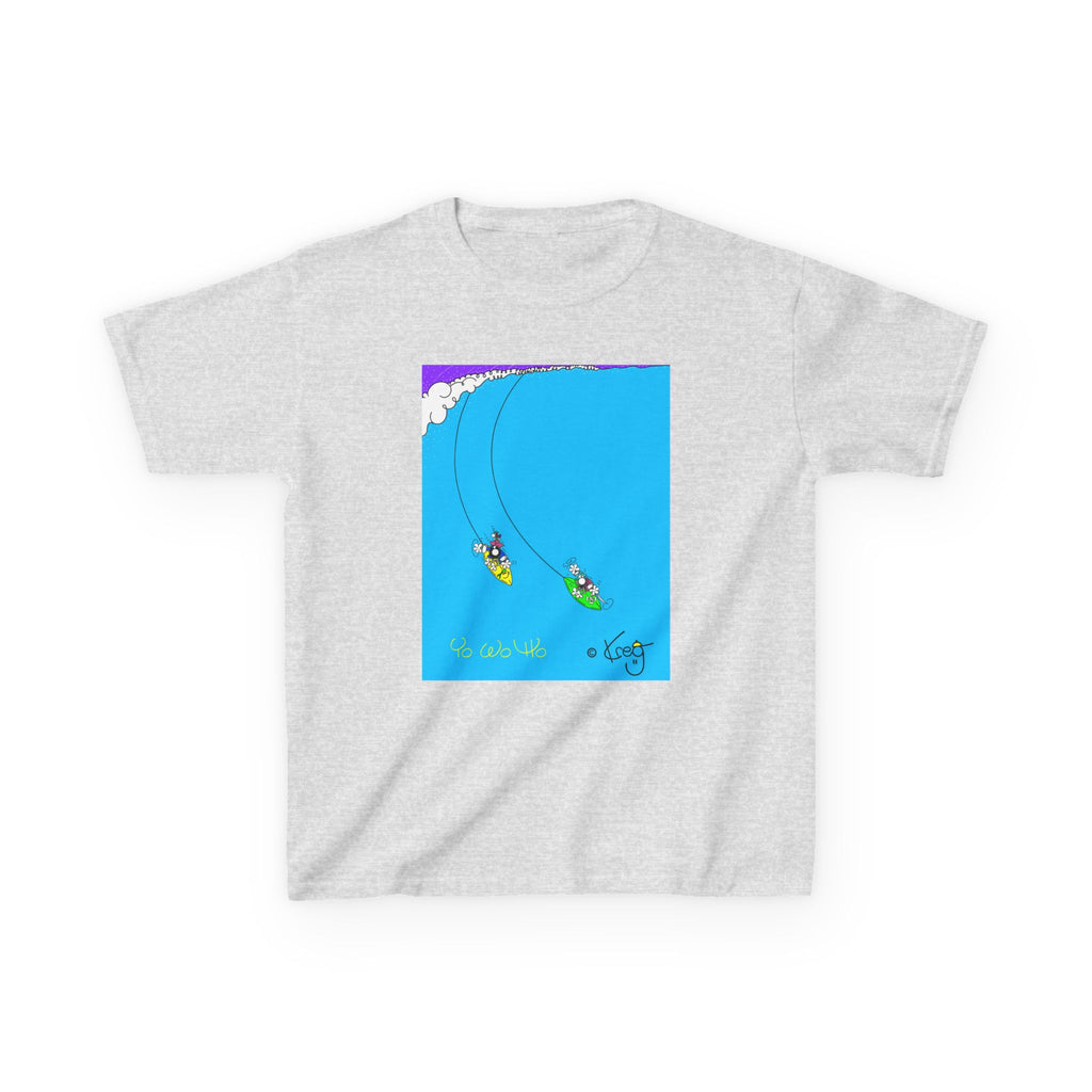 SURFING PIRATES YO WO HO,Kids Heavy Cotton™ Tee