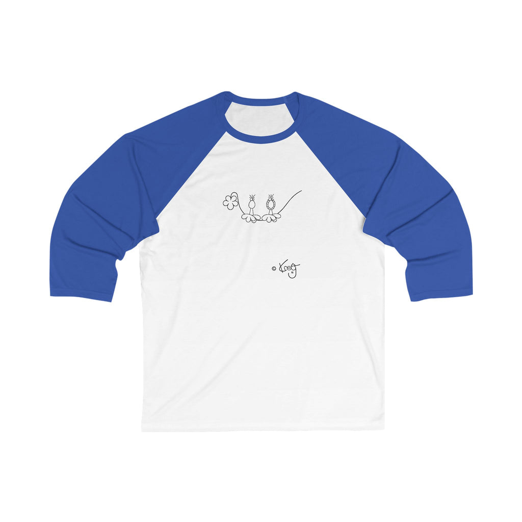 SILLY BIRDZ,Unisex 3\4 Sleeve Baseball Tee