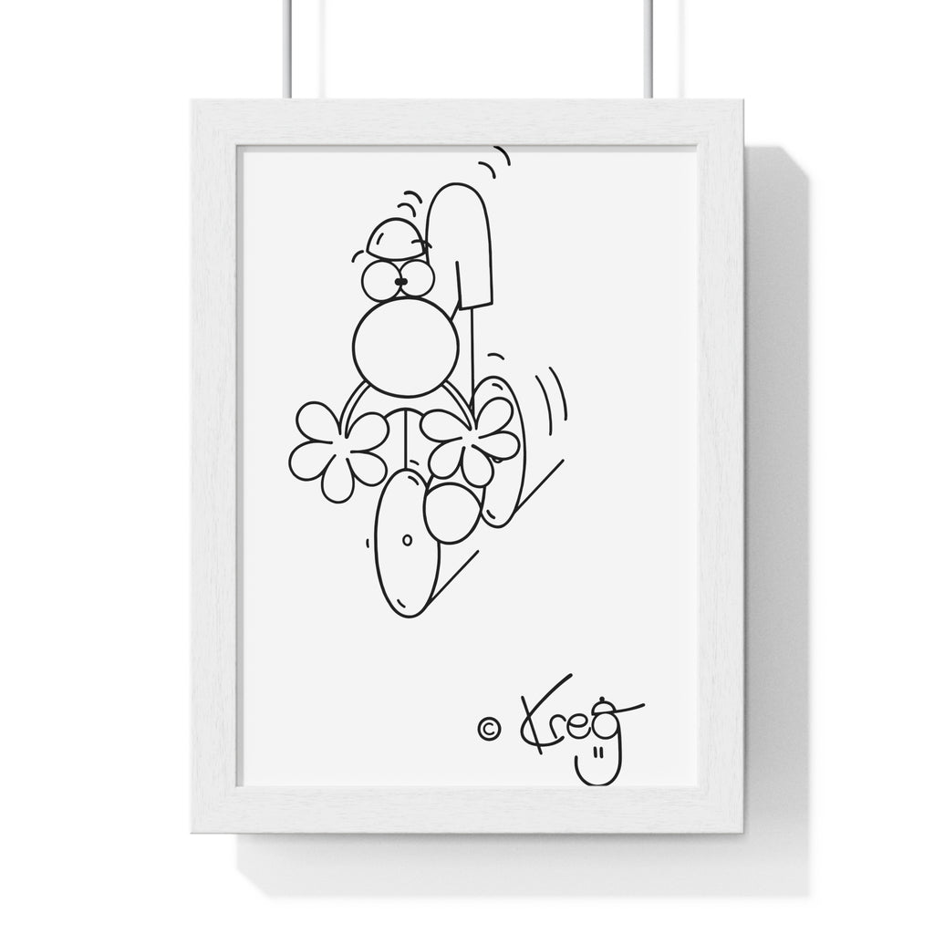 CYCLIST,Premium Framed Vertical Poster