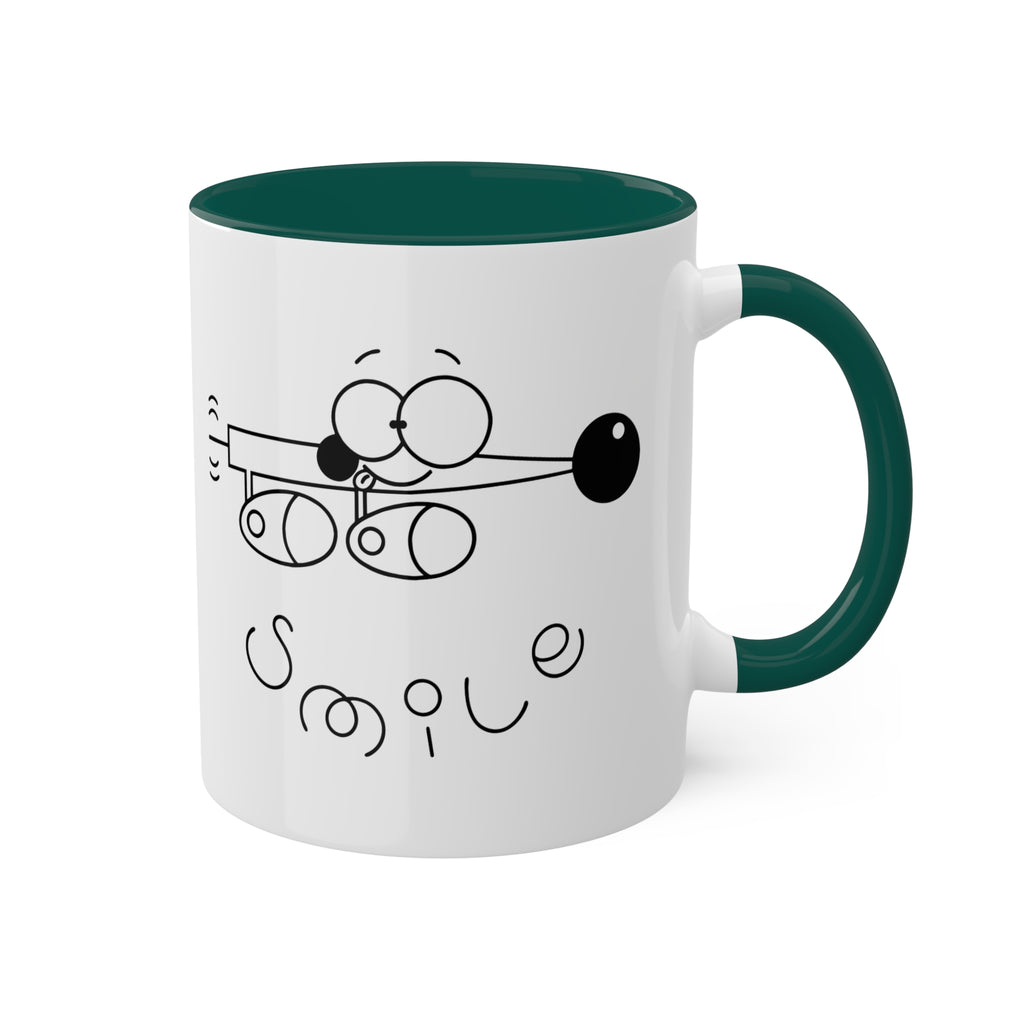WEINER DOG SMILE Colorful Mugs, 11oz