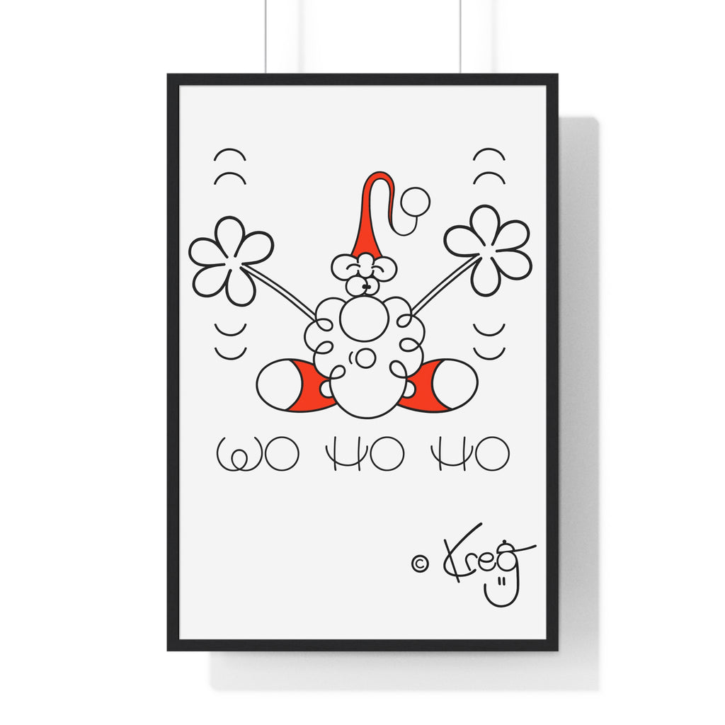 SANTA,Vertical Framed Poster