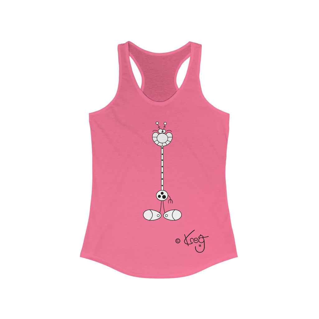 LAUGH GIRAFFE,Women's Ideal Racerback Tank