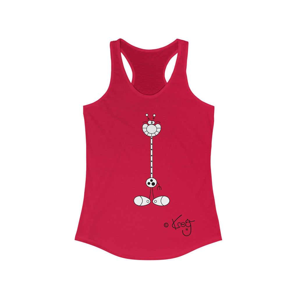 LAUGH GIRAFFE,Women's Ideal Racerback Tank