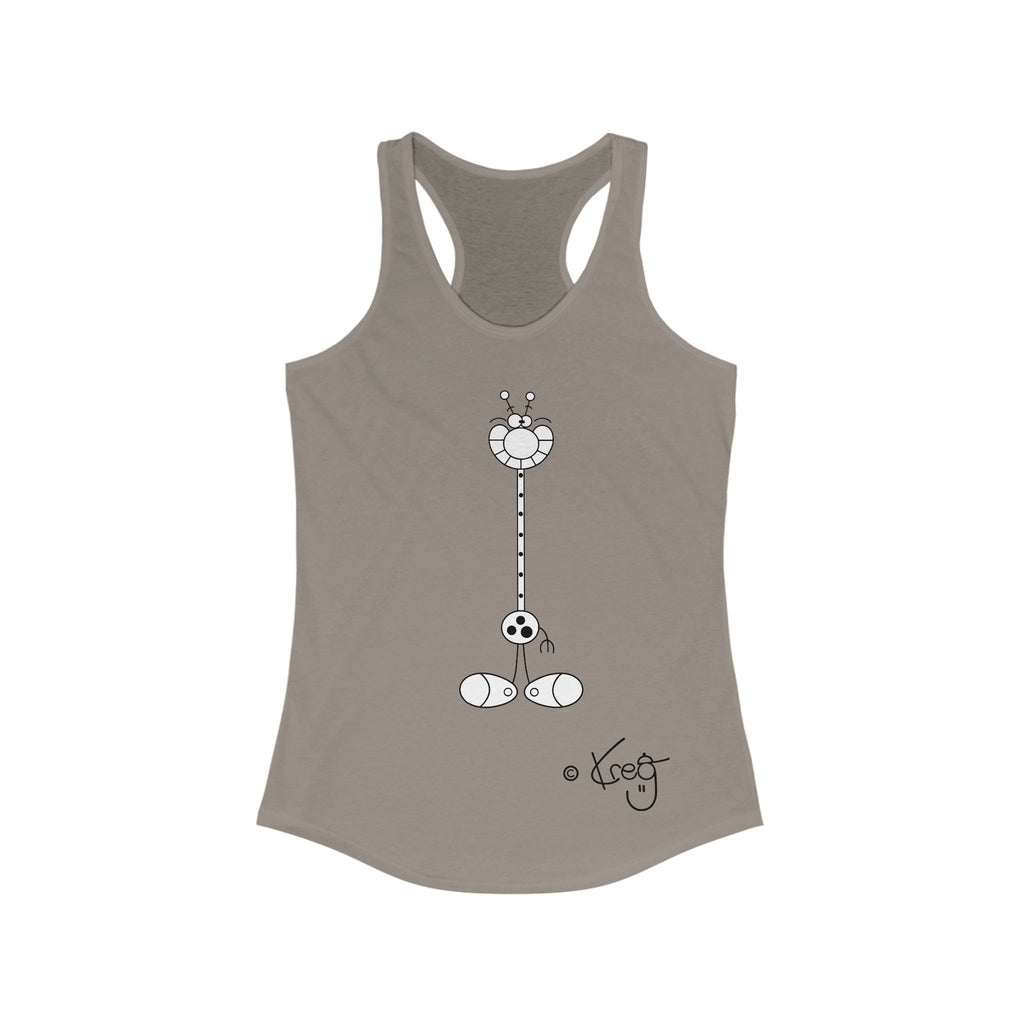 LAUGH GIRAFFE,Women's Ideal Racerback Tank