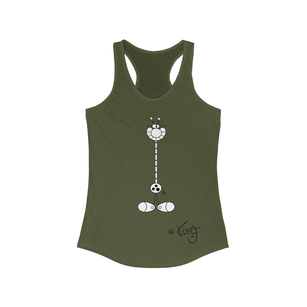 LAUGH GIRAFFE,Women's Ideal Racerback Tank