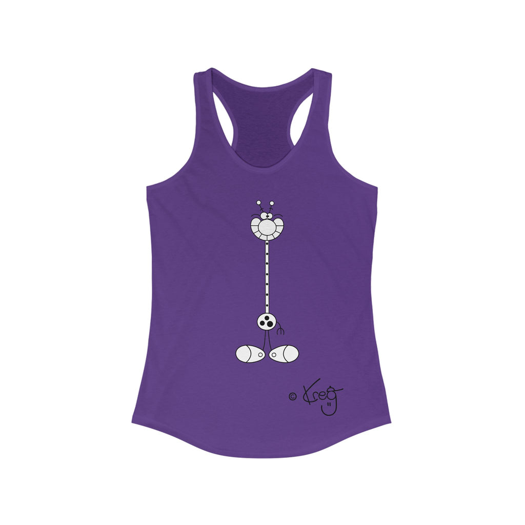 LAUGH GIRAFFE,Women's Ideal Racerback Tank