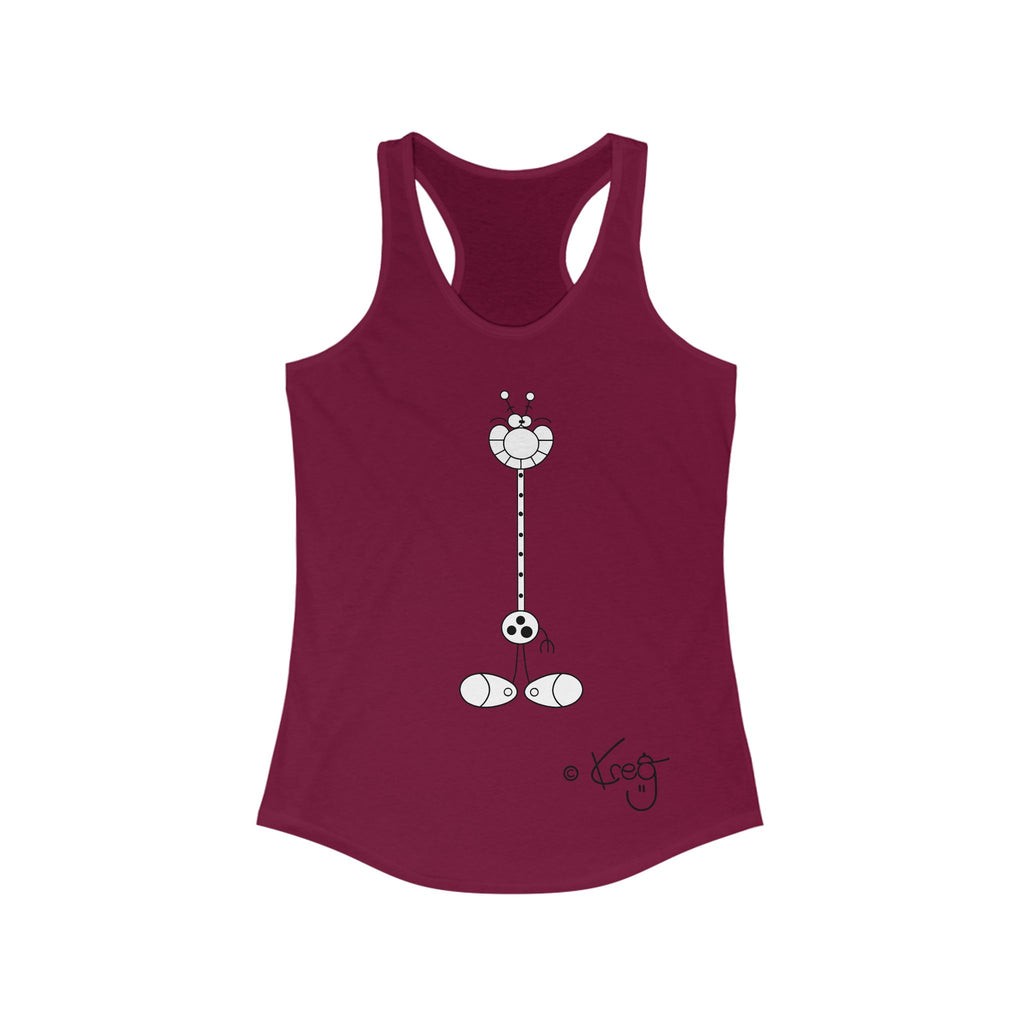 LAUGH GIRAFFE,Women's Ideal Racerback Tank
