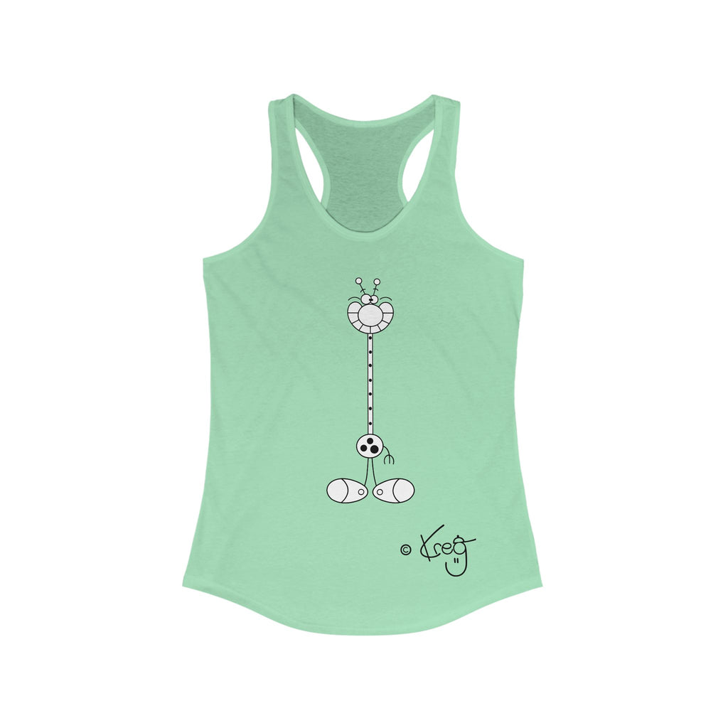 LAUGH GIRAFFE,Women's Ideal Racerback Tank