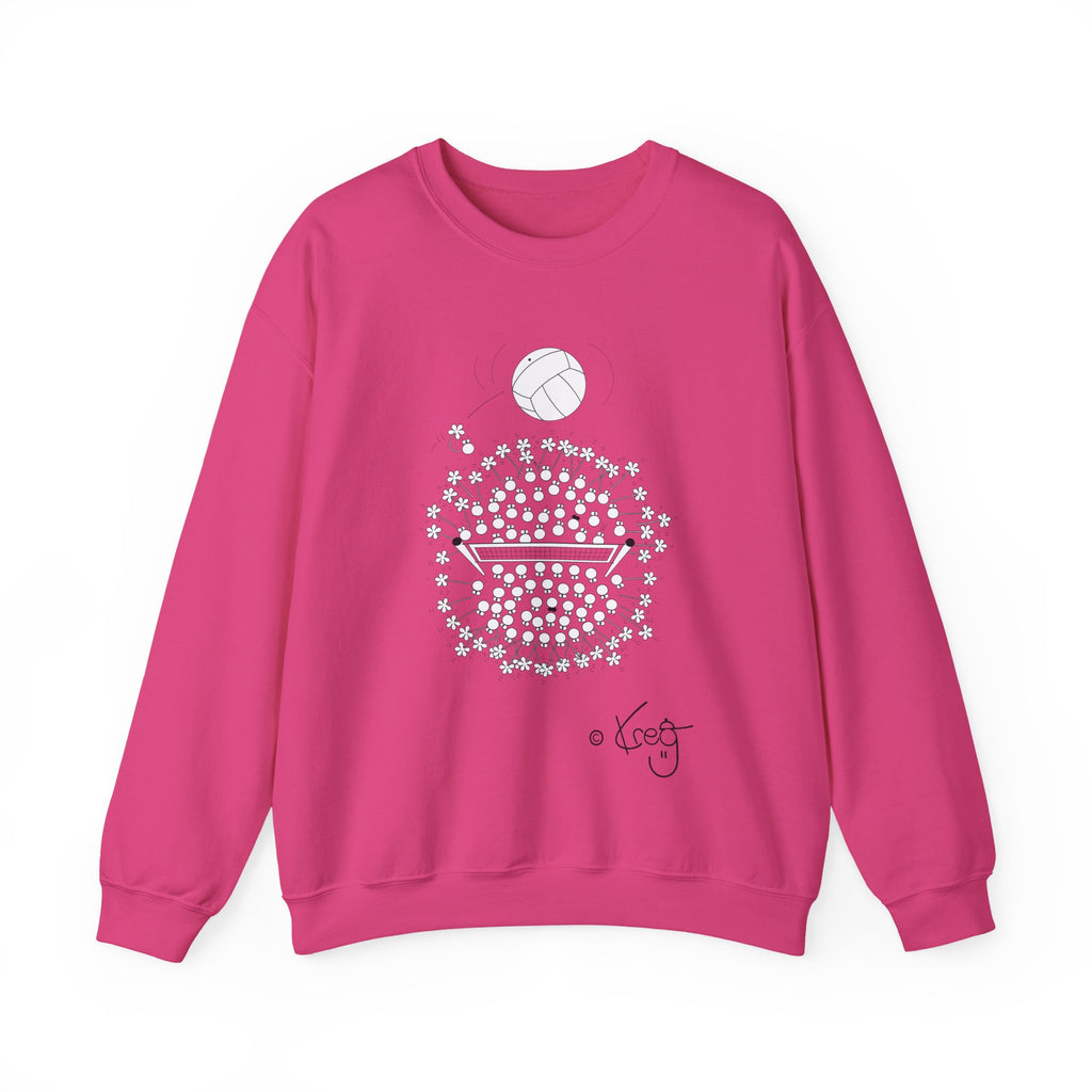 VOLLEYBALL FUN,Unisex Heavy Blend™ Crewneck Sweatshirt