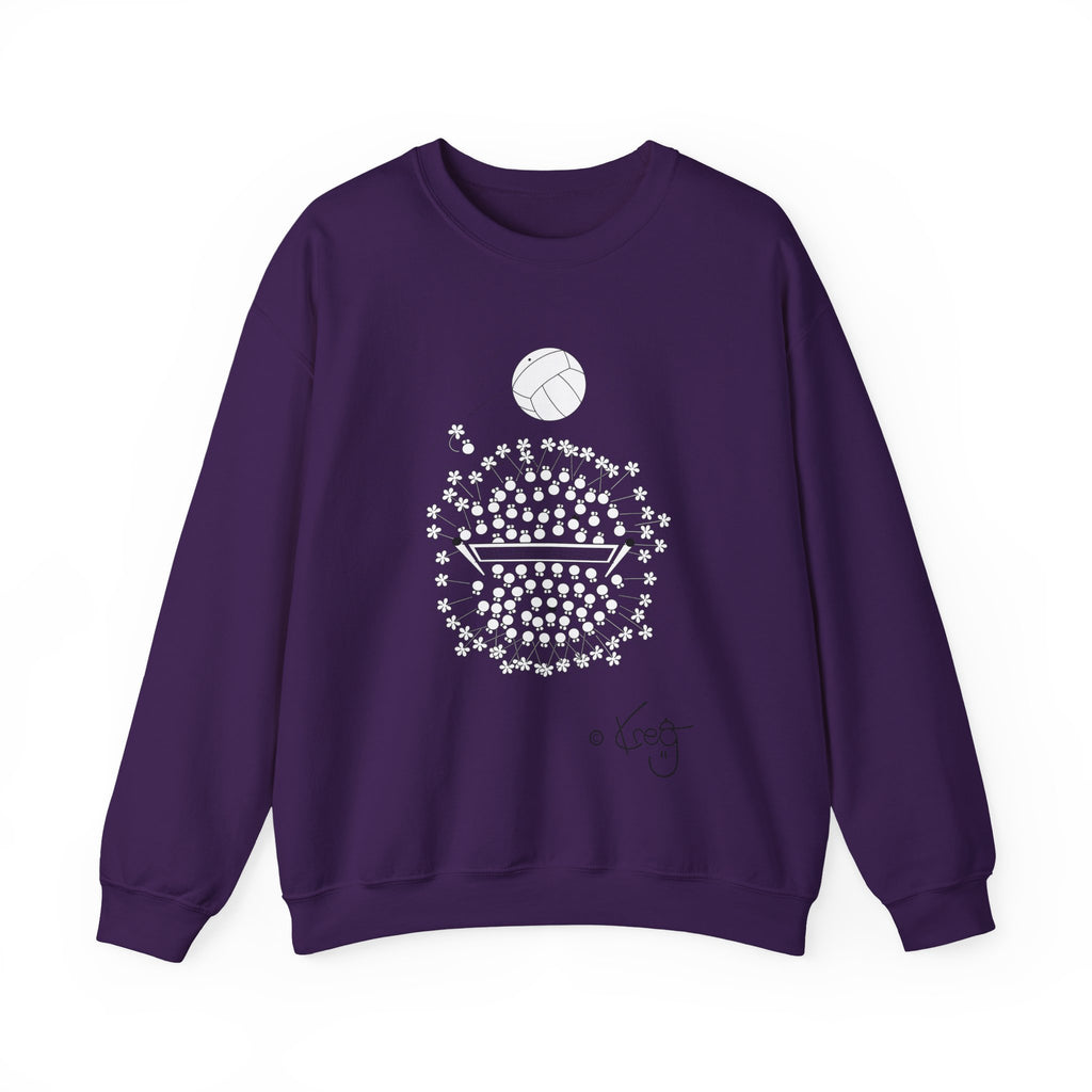 VOLLEYBALL FUN,Unisex Heavy Blend™ Crewneck Sweatshirt