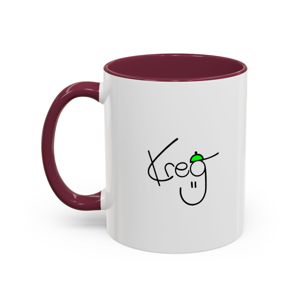 KREG MON ART LOGO Colorful Mugs, 11oz 15 oz