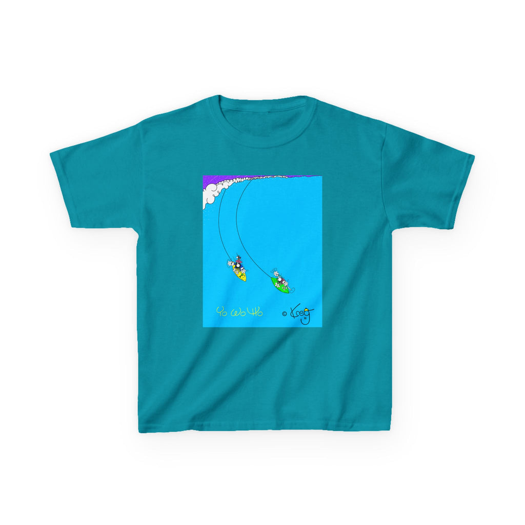 SURFING PIRATES YO WO HO,Kids Heavy Cotton™ Tee