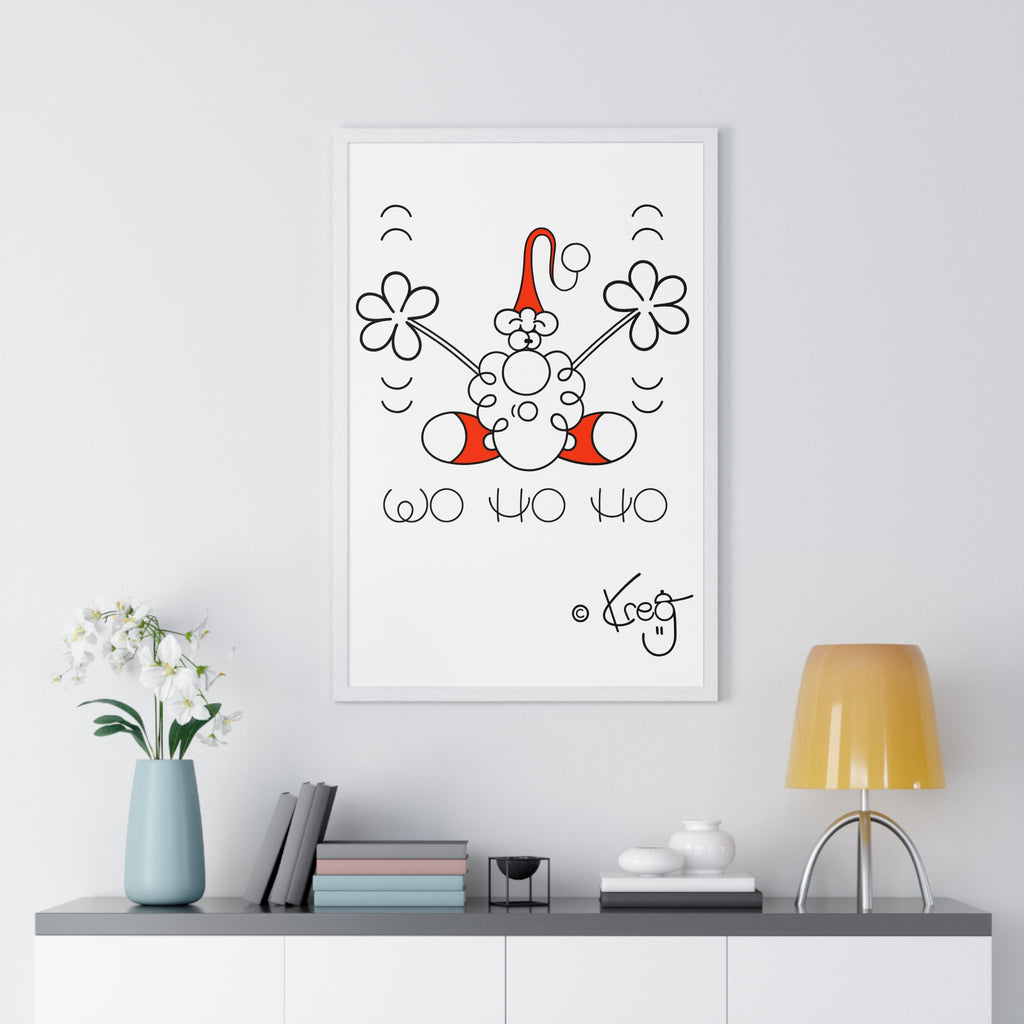 SANTA,Vertical Framed Poster