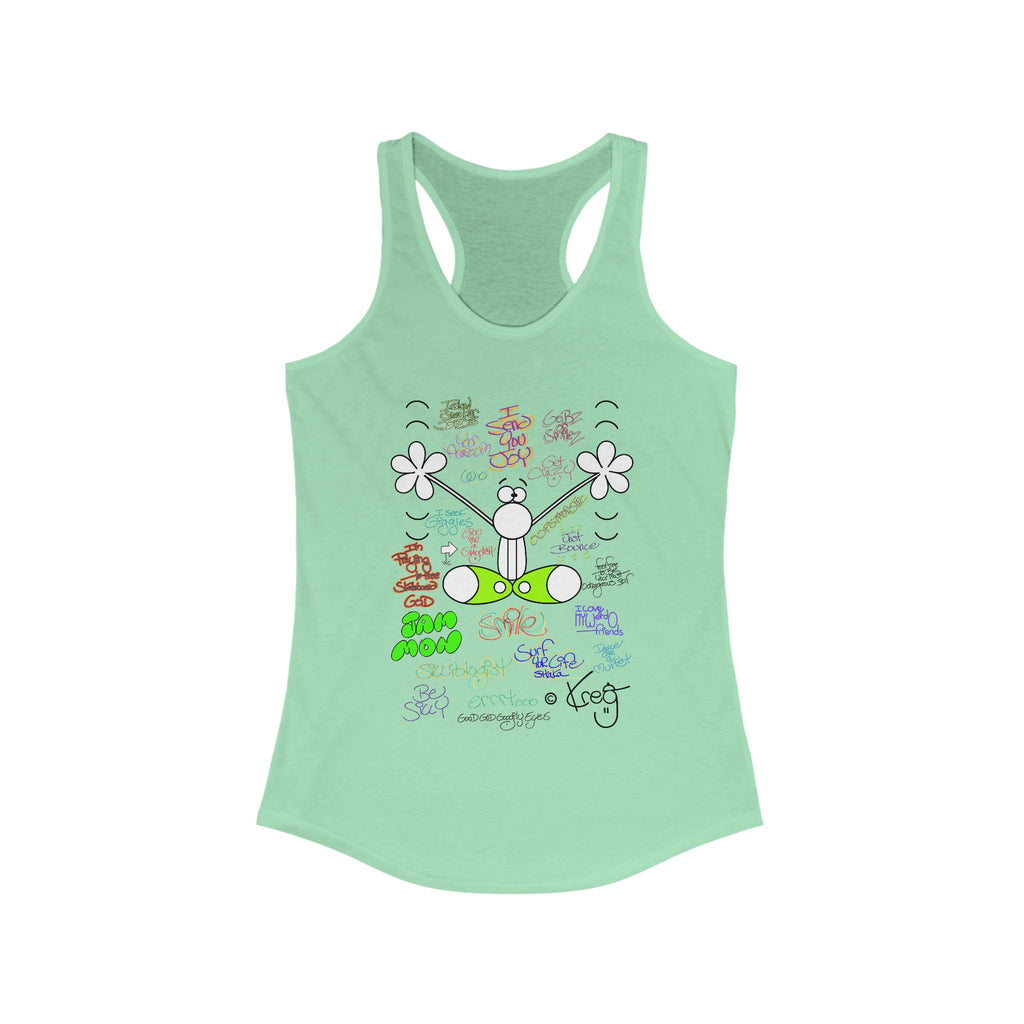 JOY GRAFFITI,Women's Ideal Racerback Tank
