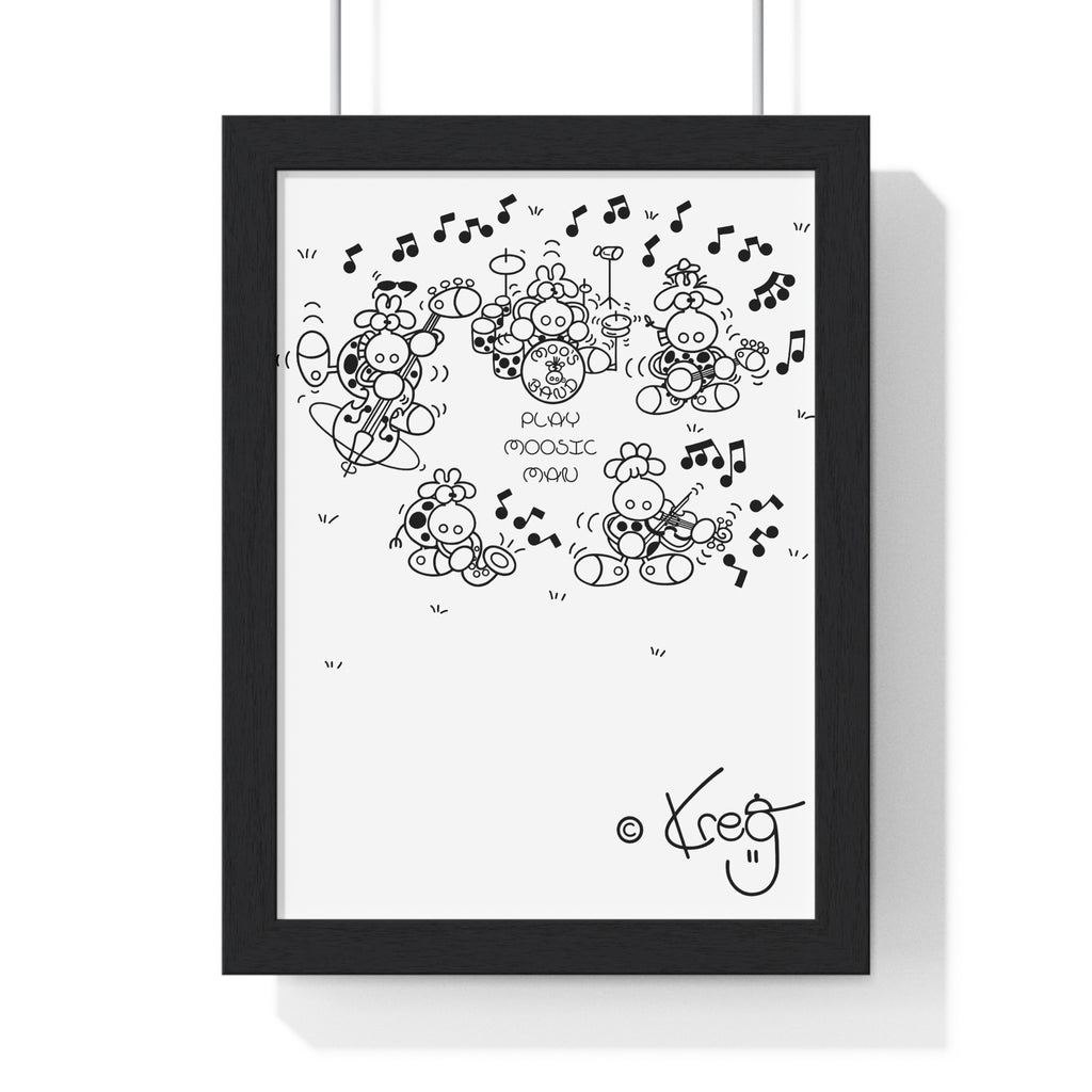 MOO'S BAND,Premium Framed Vertical Poster