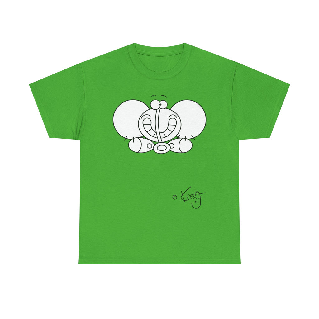 SMILE ELEPHANT,Unisex Heavy Cotton Tee