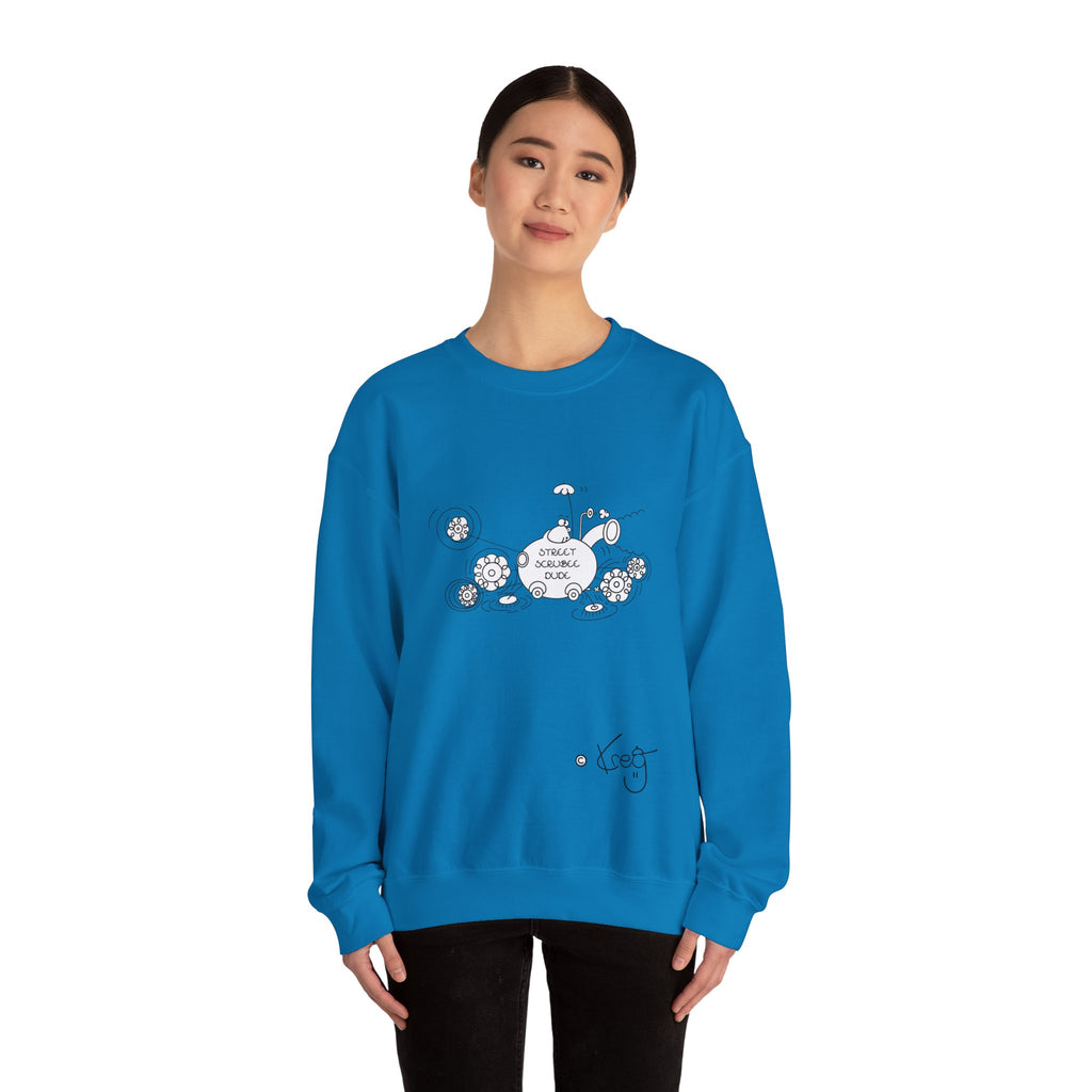 STREET SCRUBEE DUDE,Unisex Heavy Blend™ Crewneck Sweatshirt