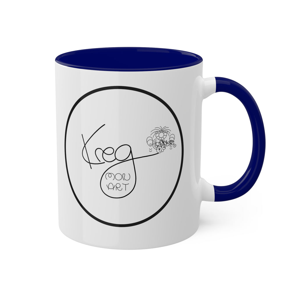 KREG MON ART LOGO Colorful Mugs, 11oz