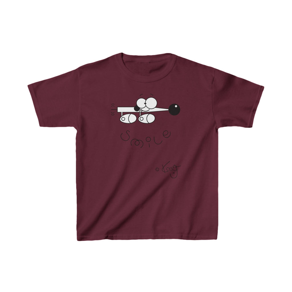 SMILE WIENER DOG,Kids Heavy Cotton™ Tee