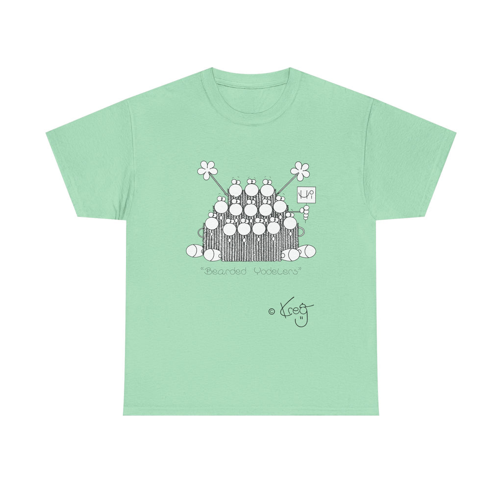BEARDED YODELERS,Unisex Heavy Cotton Tee