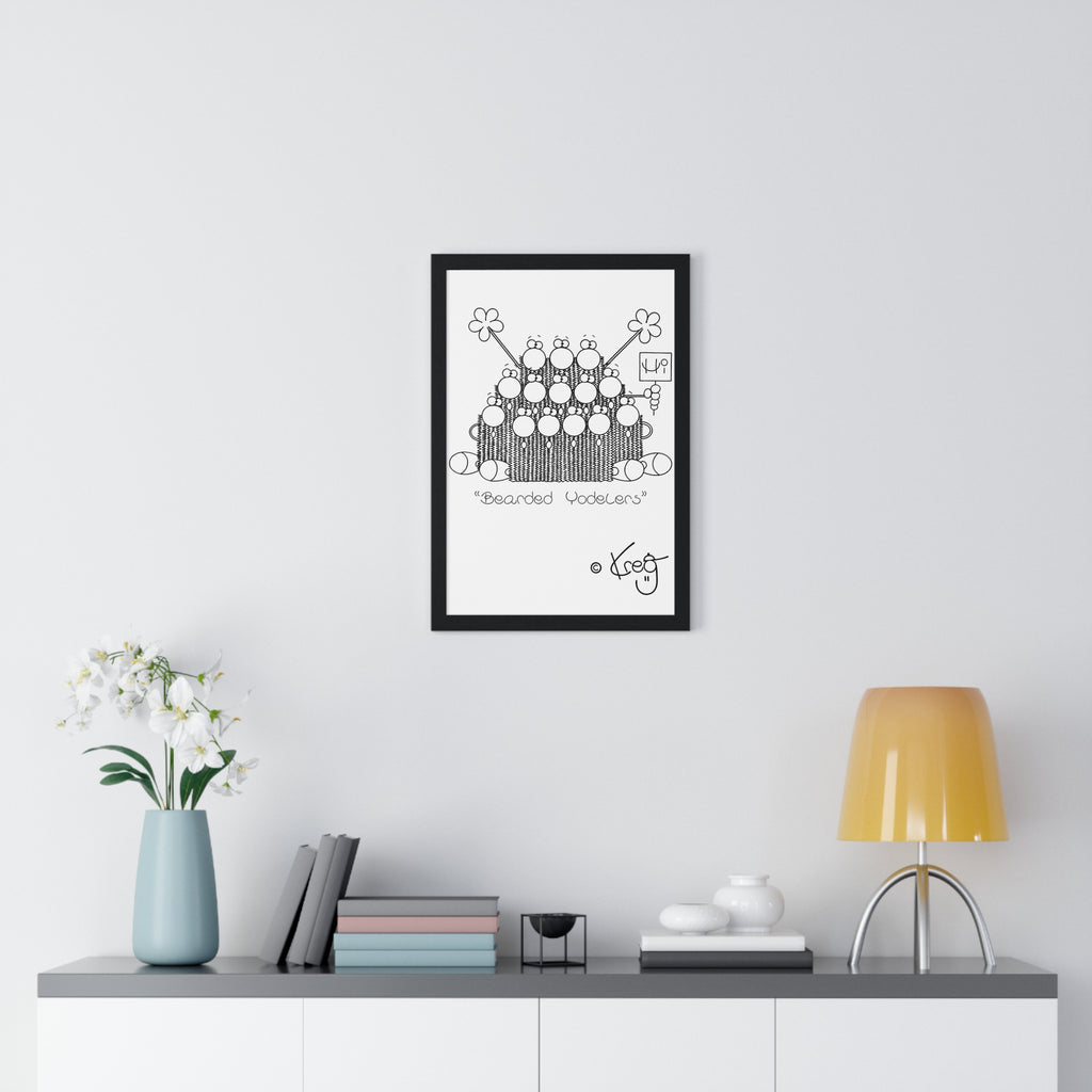 BEARDED YODELERS,Premium Framed Vertical Poster
