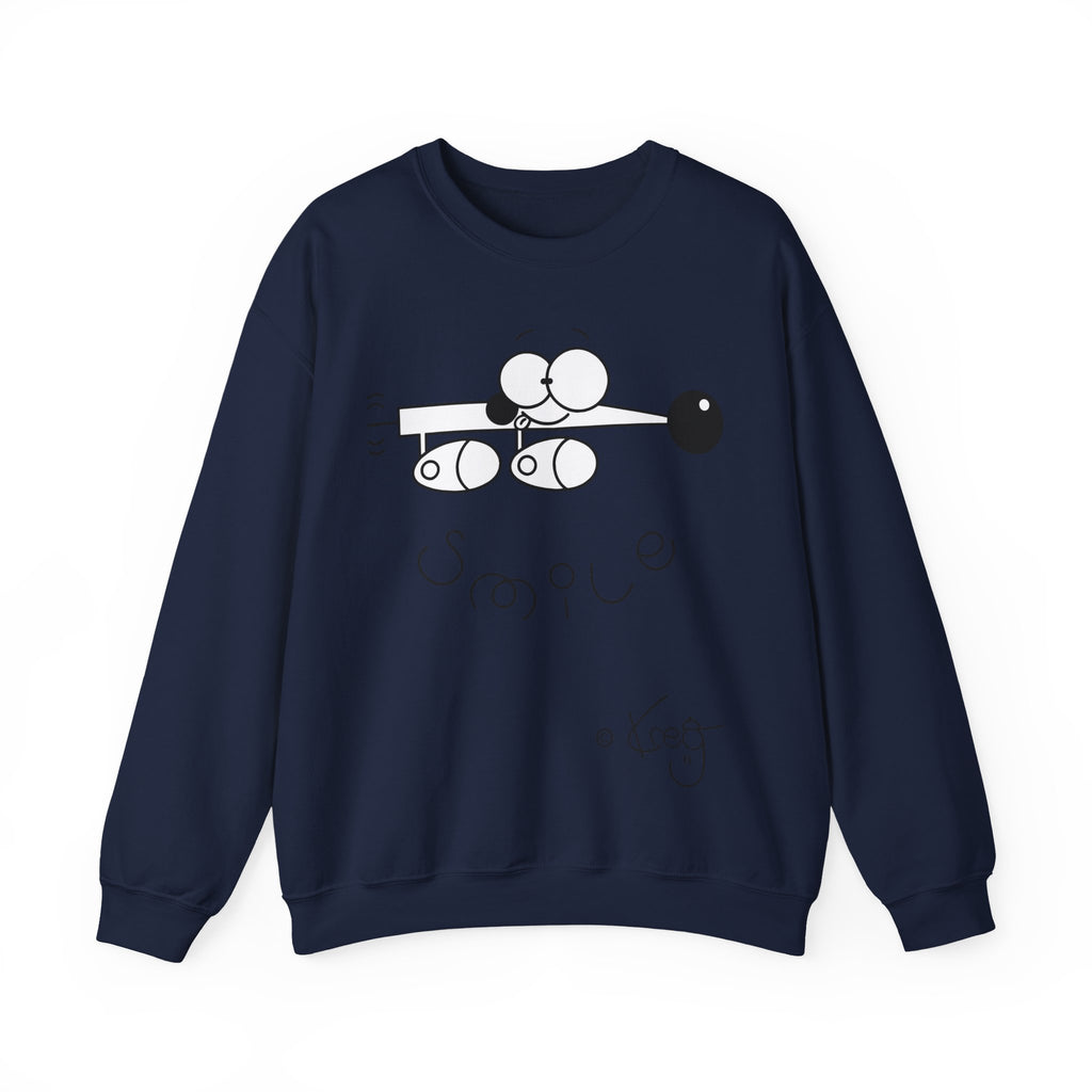 WEINER DOG SMILEUnisex Heavy Blend™ Crewneck Sweatshirt