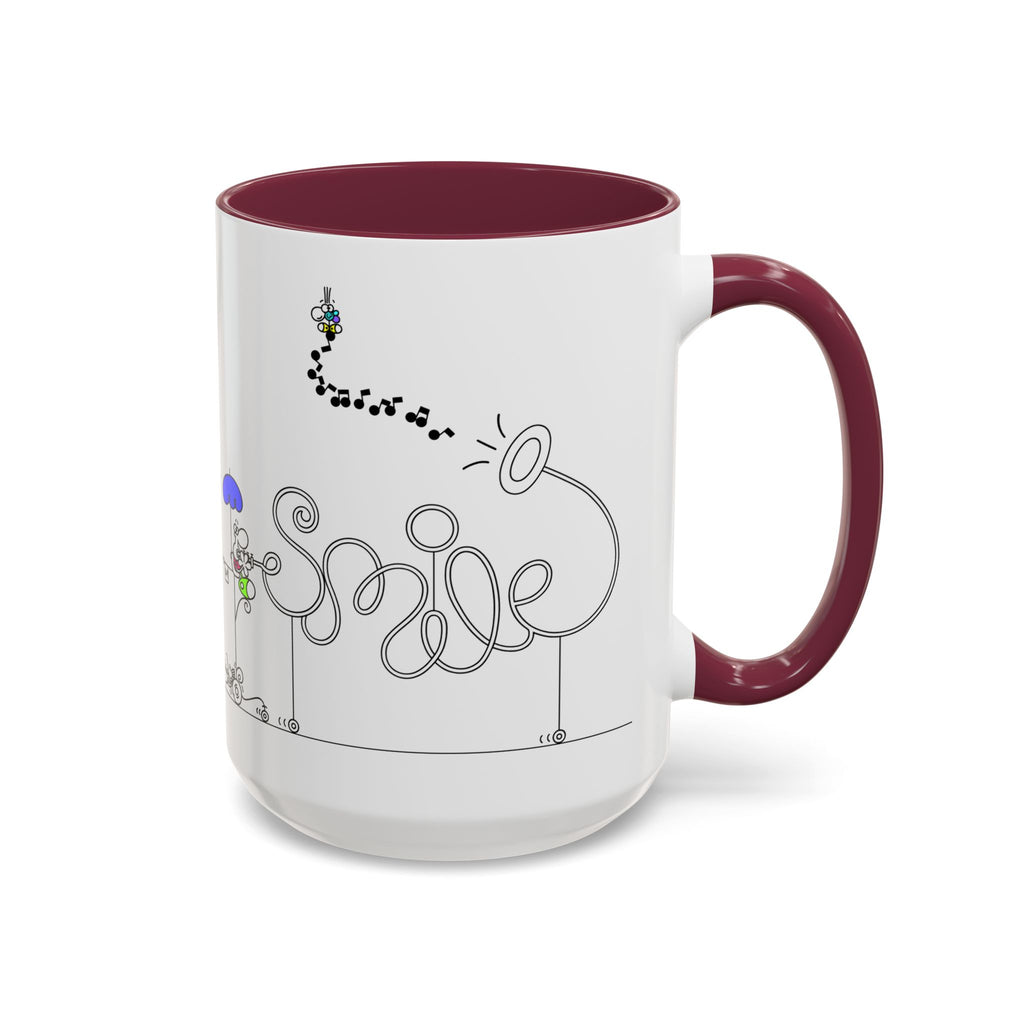 SMILE DUDE INSTRUMENT ON WHEELS,Colorful Mugs (11oz, 15oz)