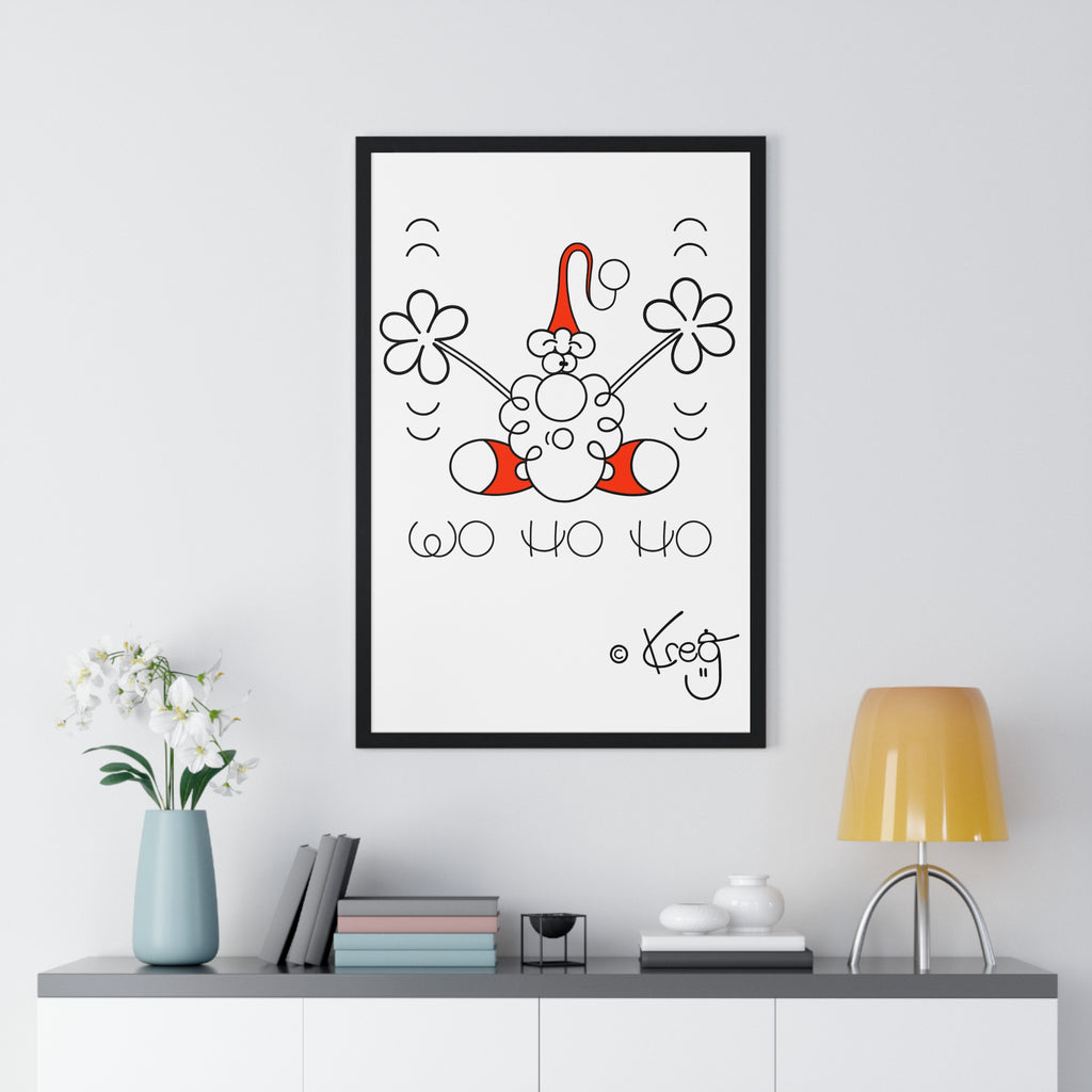 SANTA,Vertical Framed Poster