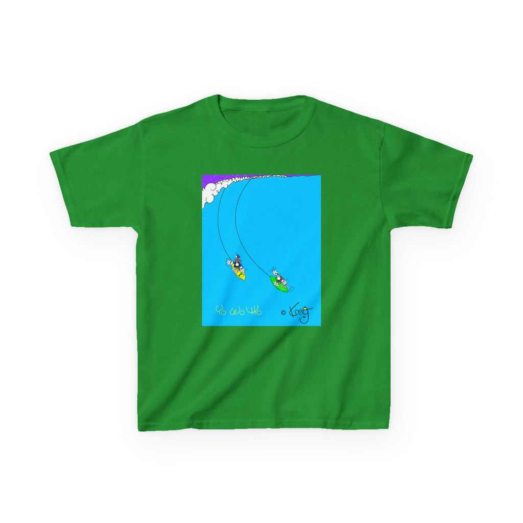 SURFING PIRATES YO WO HO,Kids Heavy Cotton™ Tee