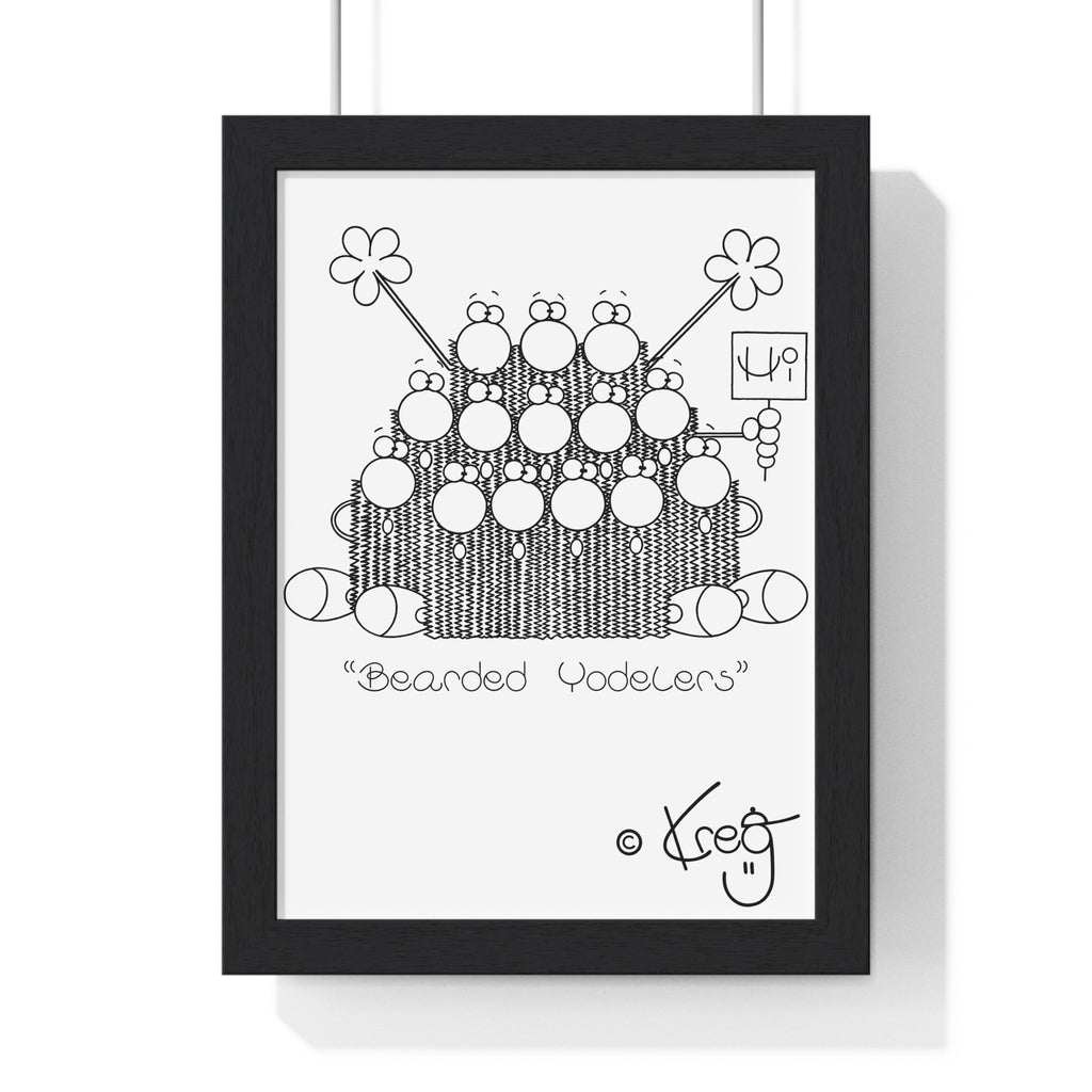 BEARDED YODELERS,Premium Framed Vertical Poster