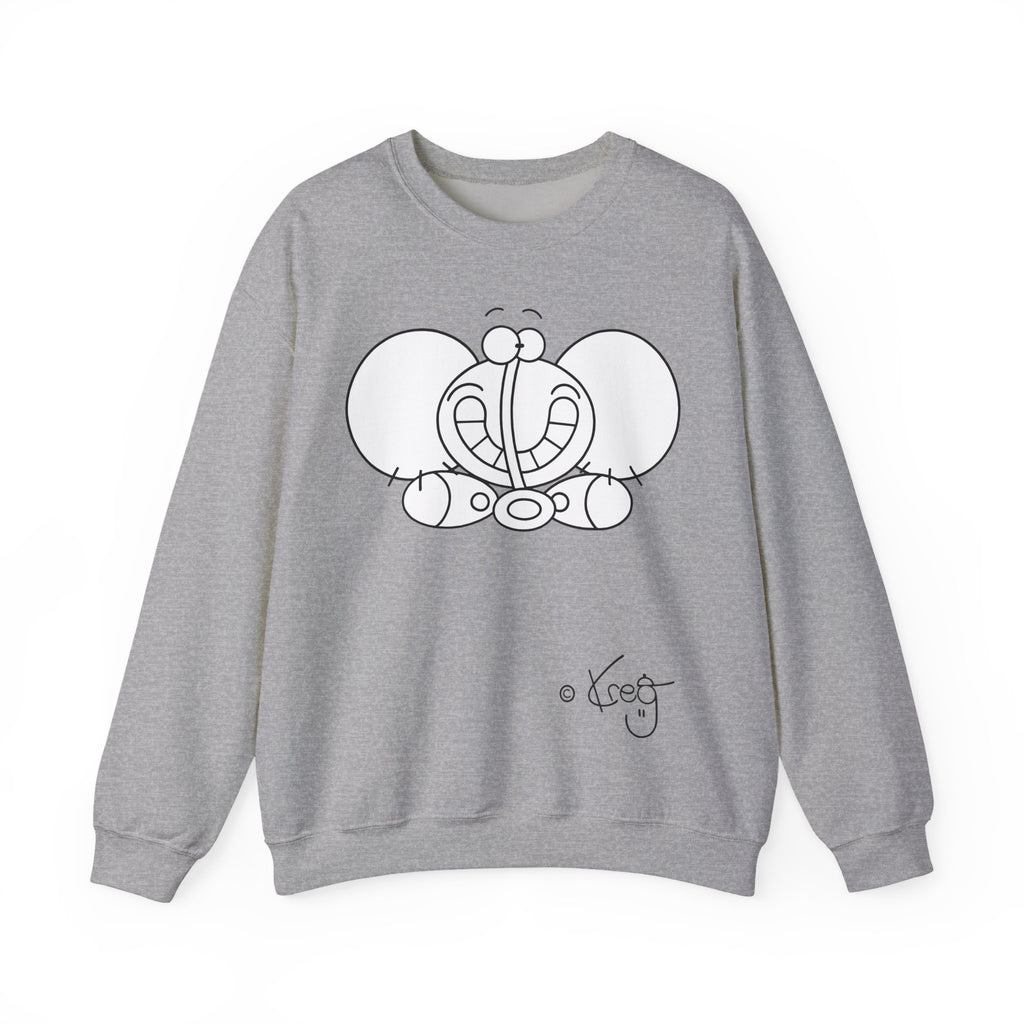 SMILE ELEPHANT,Unisex Heavy Blend™ Crewneck Sweatshirt